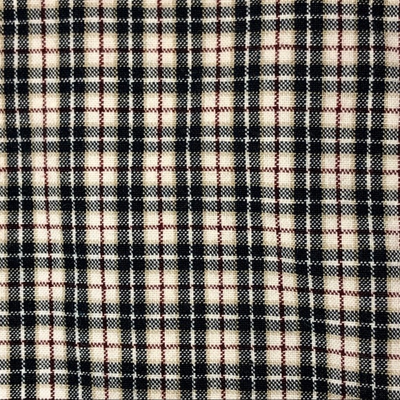 CHAPS–MEN’S BLACK/WHITE/RUST PLAID BUTTON UP!! - Picture 7 of 8